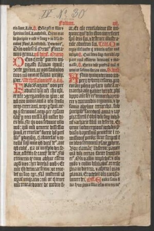 [Pars hiemalis de tempore. Anfang fehlt]