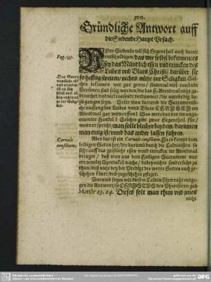 Gründliche Antwort auff die Siebende Haupt Ursach