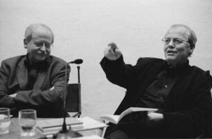 Volker Braun und Alain Lance im Brecht-Haus
