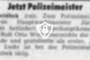 Jetzt Polizeimeister