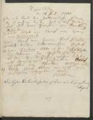 Brief von Johann Jacob Kohlhaas an Heinrich Meyer