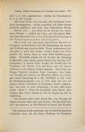 Ein Bericht über die ältesten Besitzungen der Venezianer auf Cypern