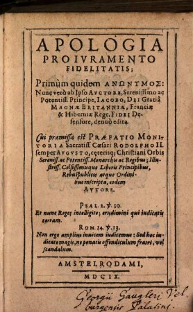 Apologia pro iuramento fedelitatis