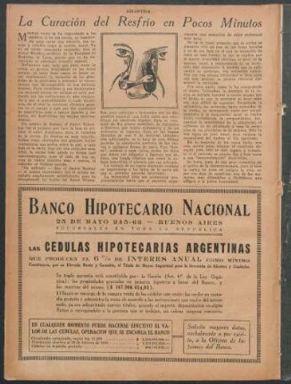 La curación del resfrío en pocos minutos