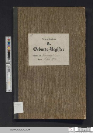 Geburtsregister Güldendorf 1903 (Zweitregister)