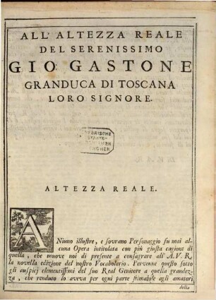 Vocabolario Degli Accademici Della Crusca, 1. [A - C]
