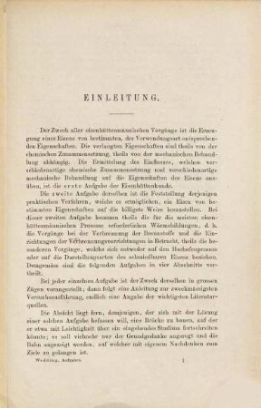 Aufgaben der Gegenwart im Gebiete der Eisenhüttenkunde