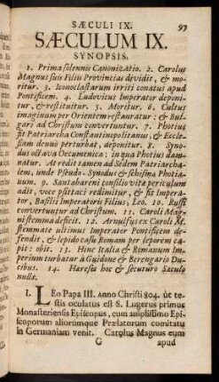 97-109, Saeculum IX.