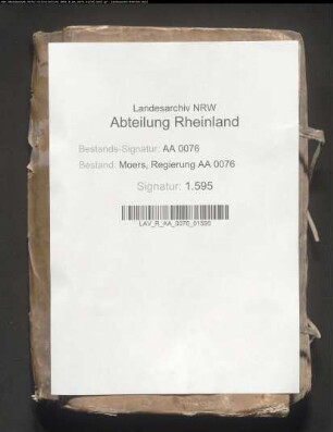 Registraturprotokoll von alten Obligationen (Abschriften einzelnen Obligationen)