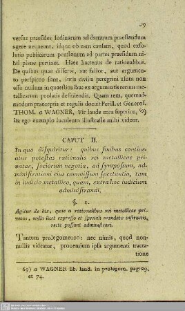 Caput II. In quo disquiritur