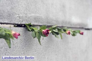21. Jahrestag des Mauerfalls; Gedenkstätte Berliner Mauer (Wedding)