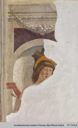 Kreuzigung mit Heiligen : Heiliger Sebastian