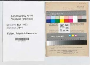 Entnazifizierung Friedrich Hermann Kaiser , geb. 03.11.1907 (Regierungsbeamter)