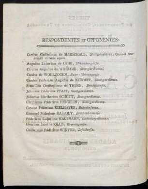 Respondentes Et Opponentes