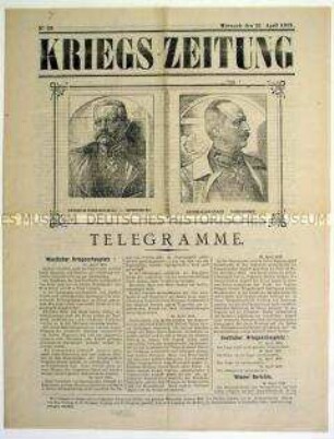 Nachrichtenblatt für die deutschen Truppen im besetzten Frankreich "Kriegs-Zeitung"
