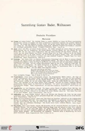 Sammlungen Gustav Bader, Mülhausen (Nr. 505-618a)
