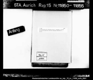 Die Beschwerden des jüdischen Lehrers Davidsohn in Aurich bei dem Kultusminister über das jüdische Schulwesen in Aurich