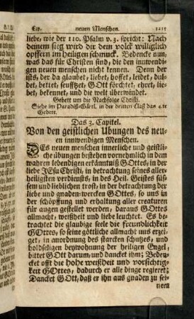 1215-1229, Das 3. - 4. Capitel