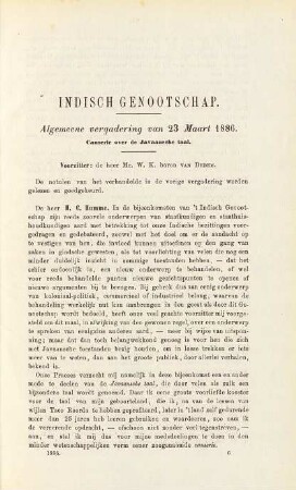 Algemeene vergadering van 23 Maart 1886