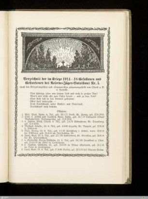 Verzeichnis der im Kriege 1914-18 Gefallenen und Gestorbenen ...