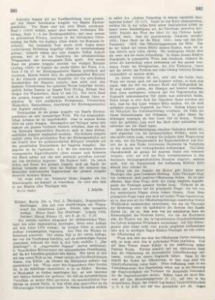 341-344 [Rezension] Kähler, Martin, Zur Bibelfrage
