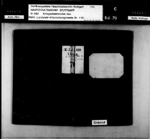 Gesamtregister zu den Bänden 70 - 77 (Genesendenabteilung)