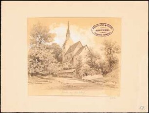 Kirche, Berndorf: Perspektivische Ansicht