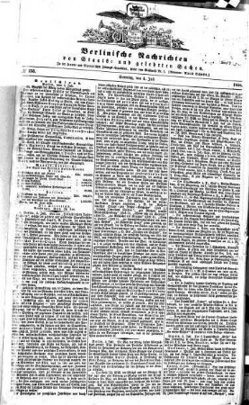 Berlinische Nachrichten von Staats- und gelehrten Sachen. 1858,7/8