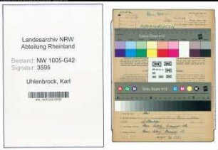 Entnazifizierung Karl Uhlenbrock , geb. 21.09.1911 (Schoeffe)