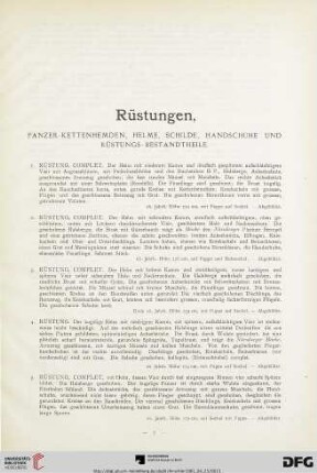 Rüstungen (Nr. 1-116)