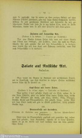 Salate auf Russische Art