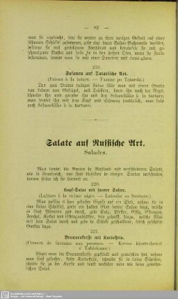 Salate auf Russische Art