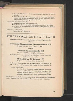Studienplätze im Ausland