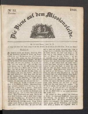 N° 12. December. 1844
