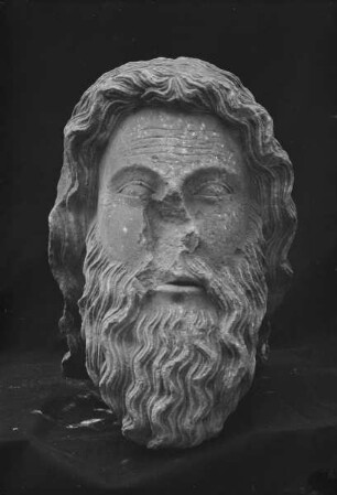 Kopf einer Gewändestatue (Abraham oder Paulus)