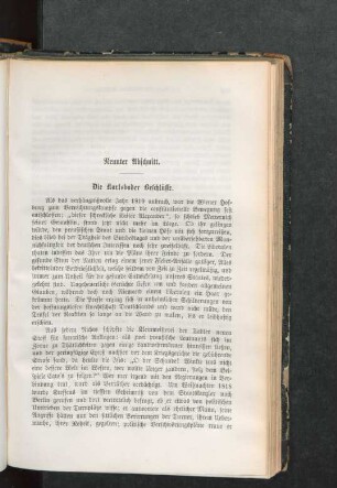 Neunter Abschnitt. Die Karlsbader Beschlüsse