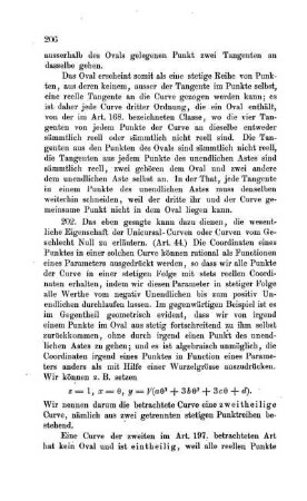 Eintheilige und zweitheilige Curven dritter Ordnung.
