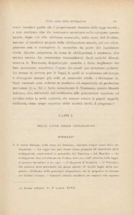 Capo I. Delle cause delle obbligazioni