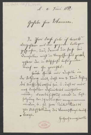 Brief an Friedrich Johannsen : 04.06.1897