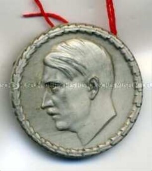 WHW-Abzeichen, Adolf Hitler (Führerdank), Straßensammlung im Gau Halle-Merseburg vom Oktober 1935