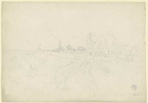 Landschaft mit Dorf