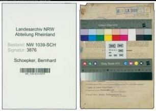 Entnazifizierung Bernhard Schoepker , geb. 13.09.1911 (Wachmann)