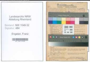 Entnazifizierung Franz Engelen , geb. 19.03.1906 (Beamter)