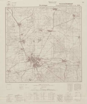3434 Gardelegen, Topographische Karte 1:25000 (4cm - Karte)