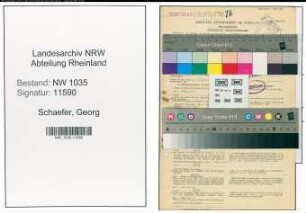 Entnazifizierung Georg Schuefer , geb. 22.02.1892 (Koksmeister)