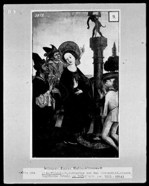 Szenen aus der Legende der heiligen Katharina — Katharina vor dem Götzenbild