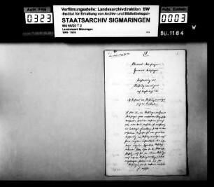 Ausscheidung der Armenstiftungen in der Stadt Münsingen