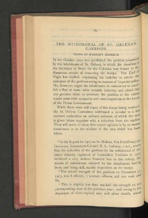 The Withdrawal of St. Helena's Garrison.