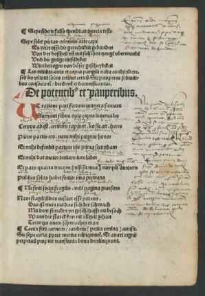De potentibus et pauperibus.