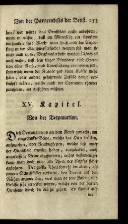XV. Kapitel. Von der Trepanation.